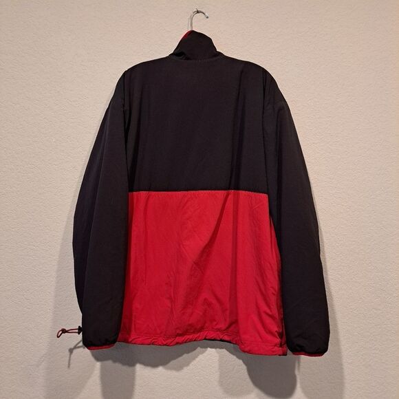 Chubbies Fleece Lined Jacket Nylon Red Black Buffalo Check Large Pockets XXL - Picture 10 of 12